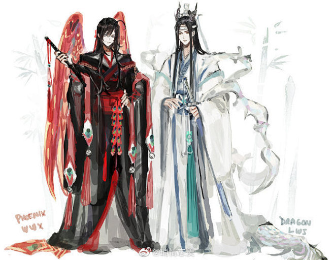 忙里偷闲来欣赏一下画师ダエ笔下的魔道祖师同人图大部分忘羡6767