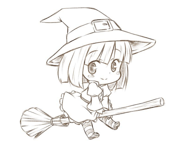 一组动漫线稿临摹素材简单易懂适合初学者