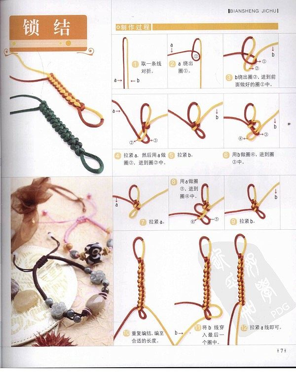 波西米亚手绳编织方法图片