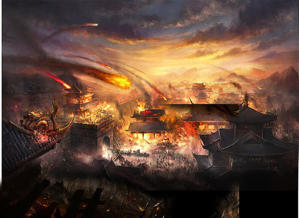16:35:32三国战场手绘古风游戏海报背景1喜欢战争,战场zhazhal同采自