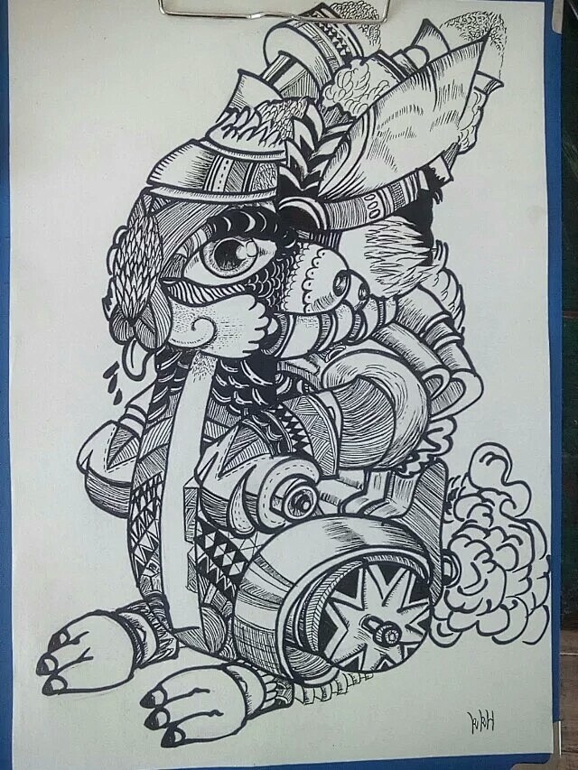 黑白装饰画