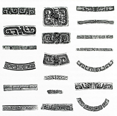 青铜纹样-花瓣网|陪你做生活的设计师 | 青铜器纹饰——长劲鹿角形兽