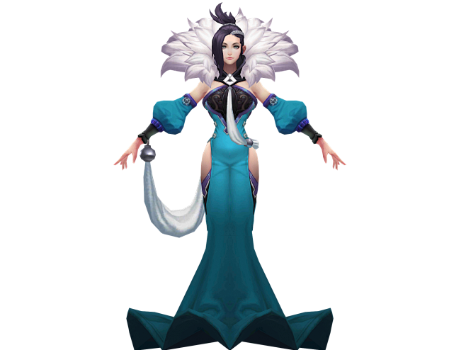 王者荣耀2017新英雄高清原画psd源文件21g角色宣传图cg设定甄姬人物