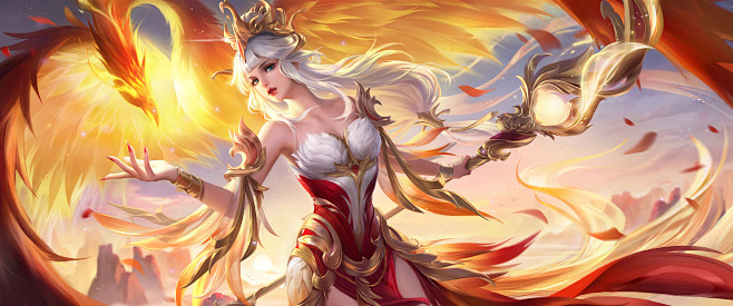 王者荣耀王昭君凤凰于飞优化4k高清壁纸