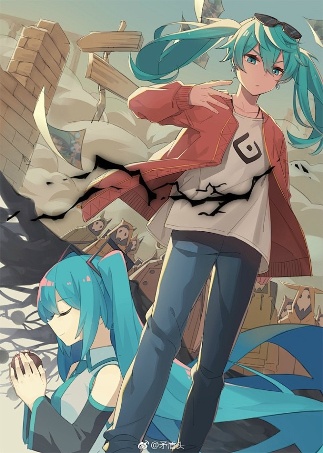 踩了日本时间发 感觉好久没画miku了【】涂了八爷的砂の惑星 px:o网页