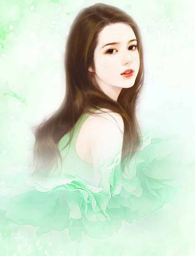 总裁文封面现言封面溶图素材手绘美女图