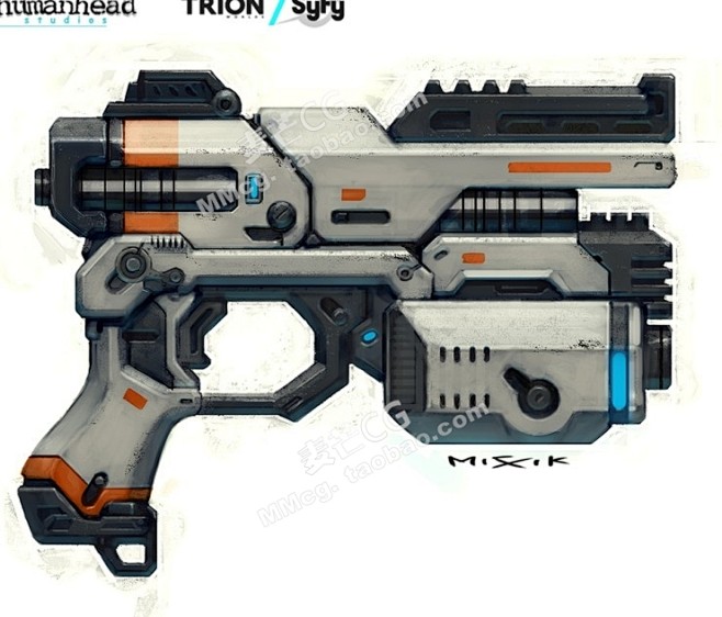 游戏原画设定机甲装备机械科技次世代武器道具3d建模参考素材淘宝网