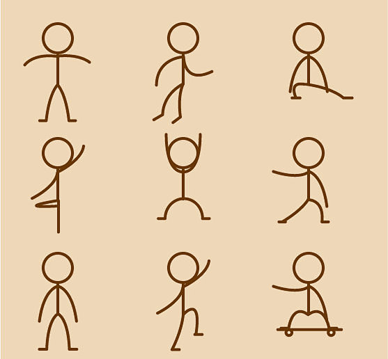 火柴人简笔画动作表情包67676767