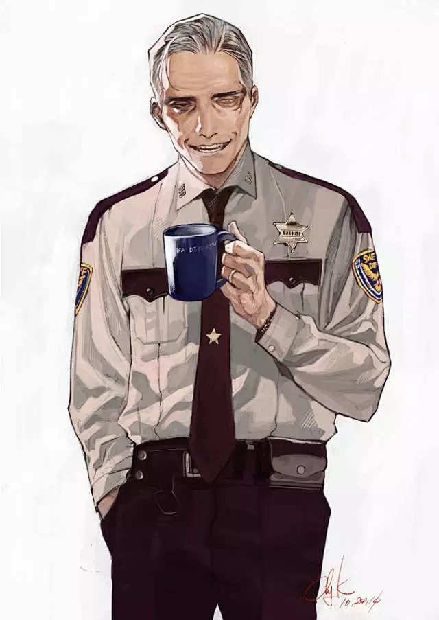 硬汉大叔系列韩国插画师chongtak作品欣赏