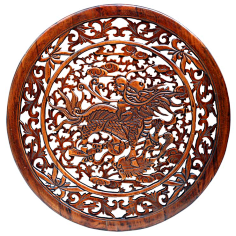 木雕-花瓣网|陪你做生活的设计师 | 梨色 楸木材质_东阳木雕_蓝景商城