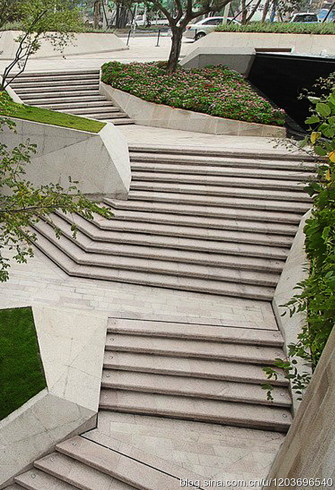台阶让景观充满立体韵律美