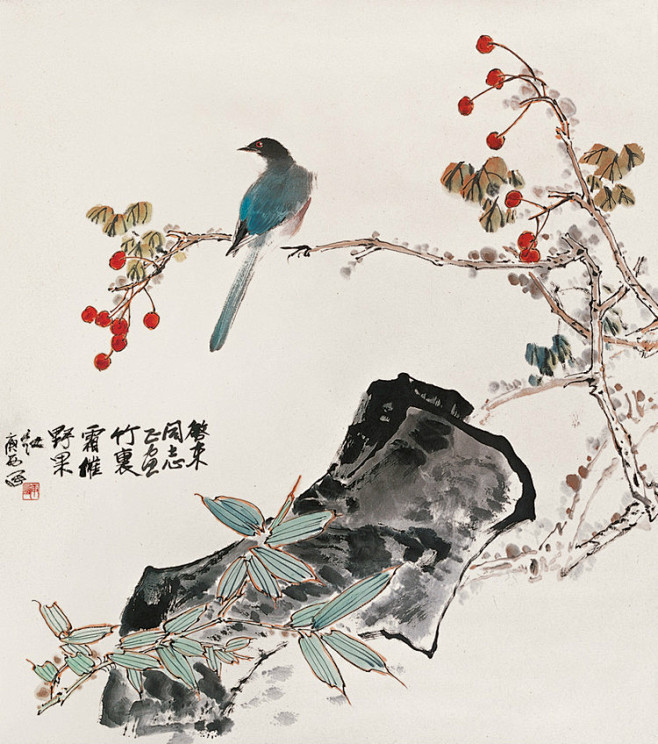 詹庚西花鸟画欣赏