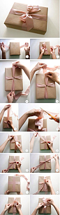 圣诞礼物包装：如何打蝴蝶结