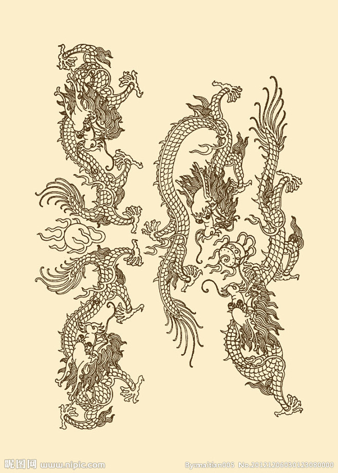 双龙戏珠源文件