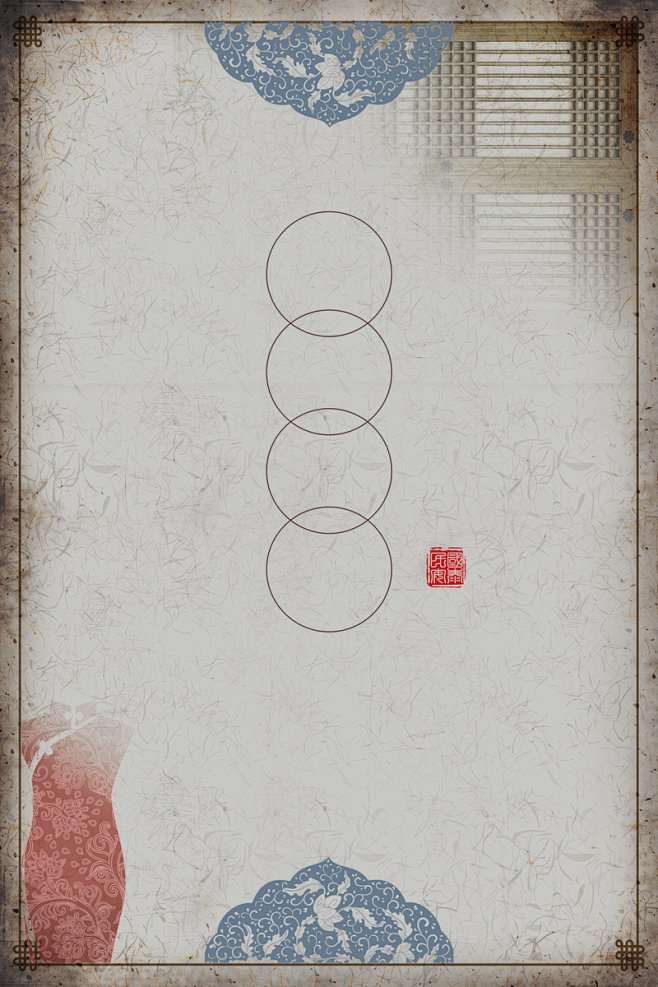 上海海报,古典中式,海报背景,灰色背景,古典背景,红色革命,民国风海报