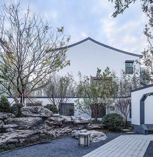 中国现代园林现代中式景观传统与现代景观园林新中式新中式园路传统