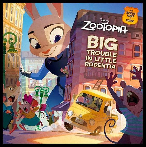 zootopia疯狂动物城nickjudy迪士尼动画电影3d欧美同人手绘人设海报