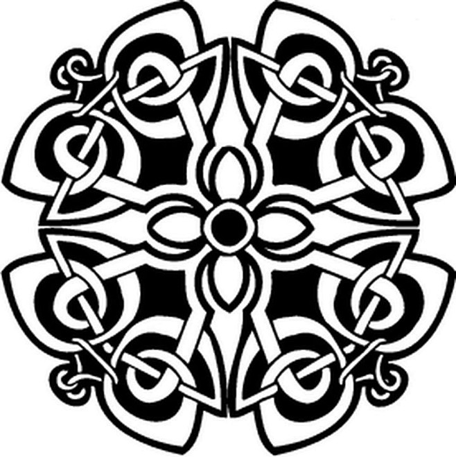 绘画参考凯尔特结celticknot是源自苏格兰凯尔特人创造使用的一种线性
