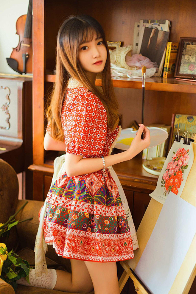 女仆装美少女清新诱人私房写真图片性感美女美桌图片库