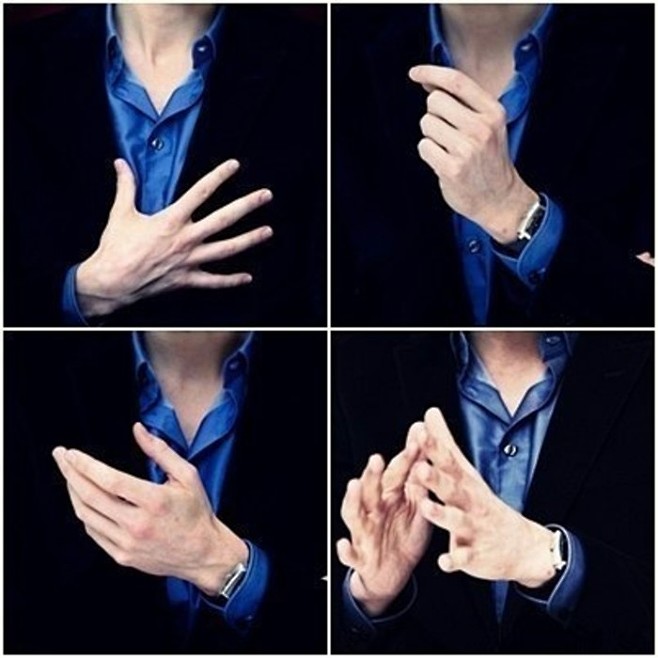 抖森的美手给拜手控们