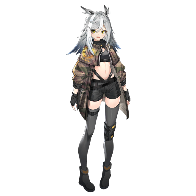 少女前线云图计划御纸的采集二次元立绘赛博朋克角色原画卡牌