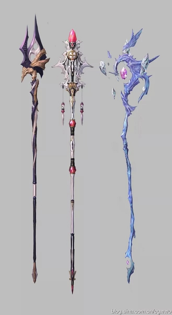 从小就黑从痴呆的路人甲转采于2018-11-07 10:21:34法杖游戏武器设计