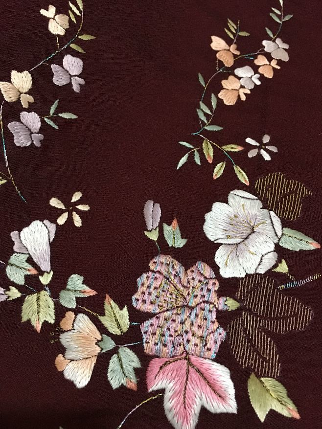 苏绣老绣片绣花欧根纱面料绣花旗袍面料绣花衣服面料真丝欧根纱淘宝网