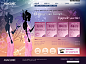 梦幻紫色美容网页模板