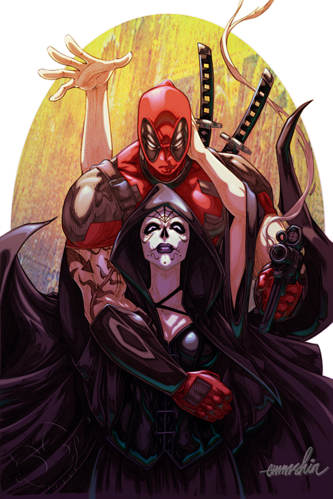 deadpoolandmistressdeathcommissionbyemmshin