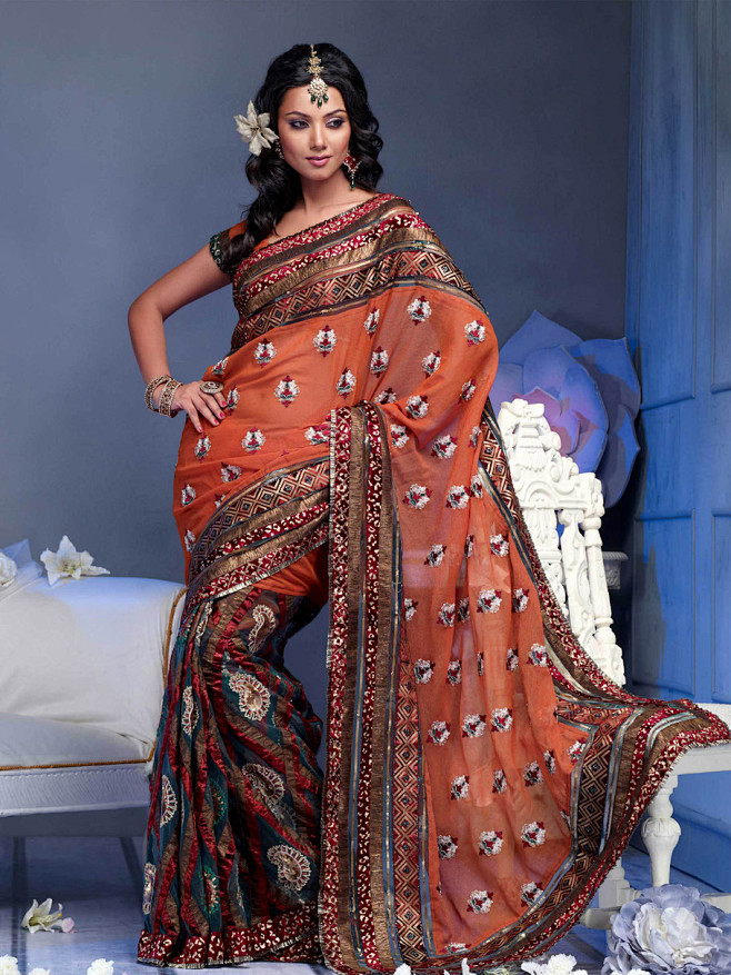 印度美女传统古典服饰