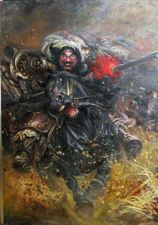 张飞油画