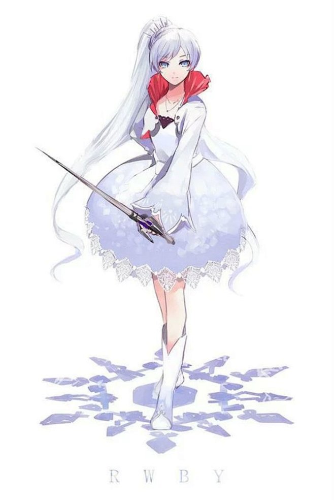 二次元插画少女头像原创壁纸动漫weissrwby