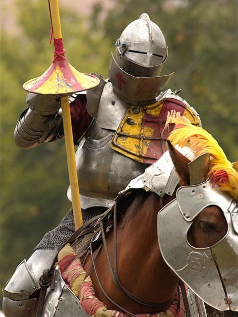 西方男性骑兵服饰铠甲