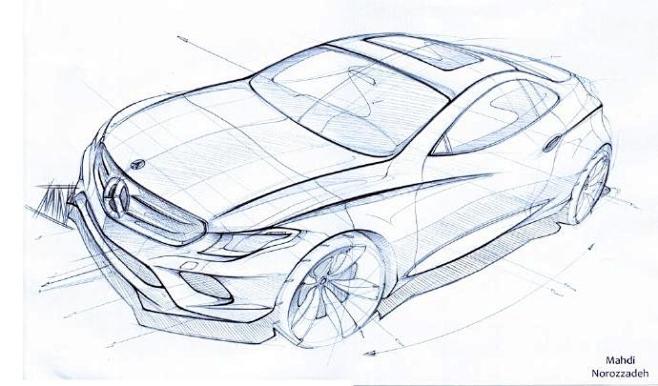 专辑|汽车设计手绘草图丨扫码打包下载 - 微相册