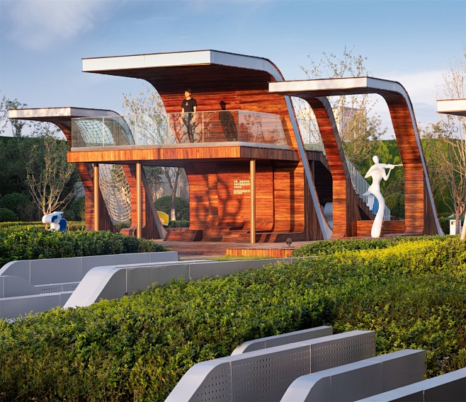 济南中粮祥云售楼处景观设计ddon笛东–mooool木藕设计网