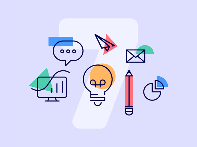 7tipsforbusinessiconsbusinessillustrationhelptipsideaspencil