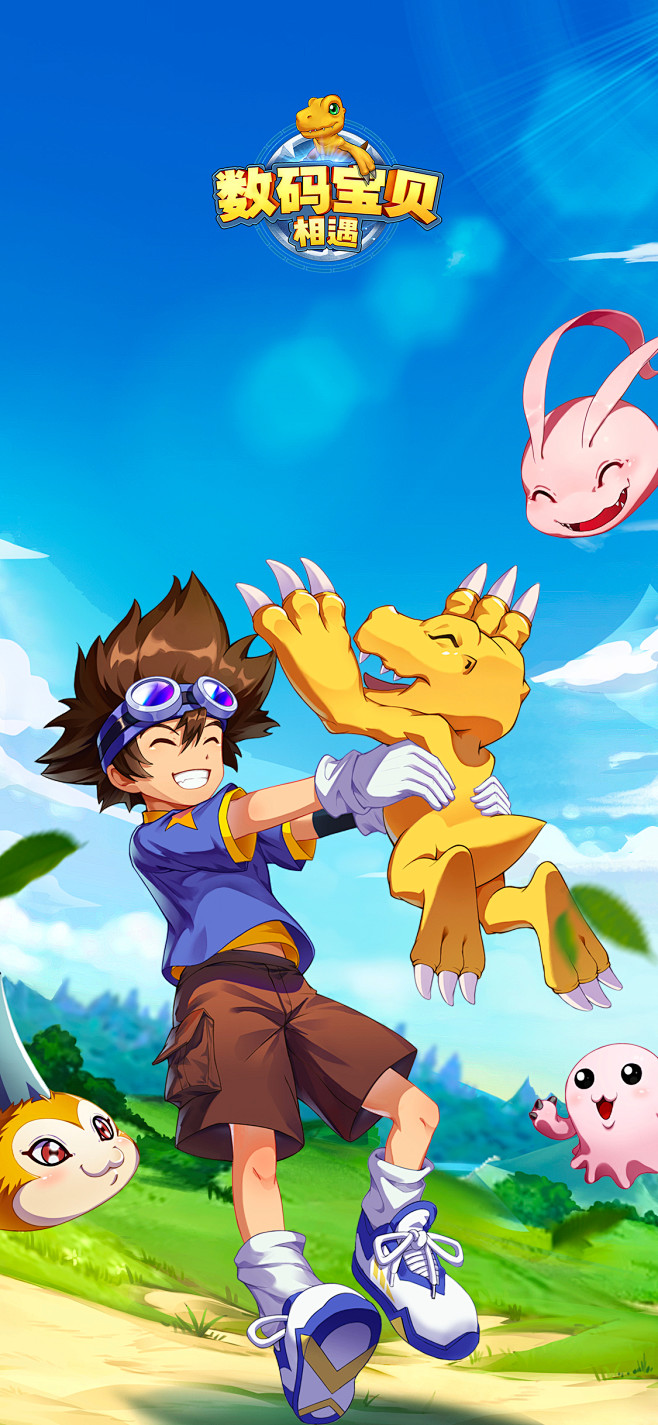 壁纸数码宝贝亚古兽太一