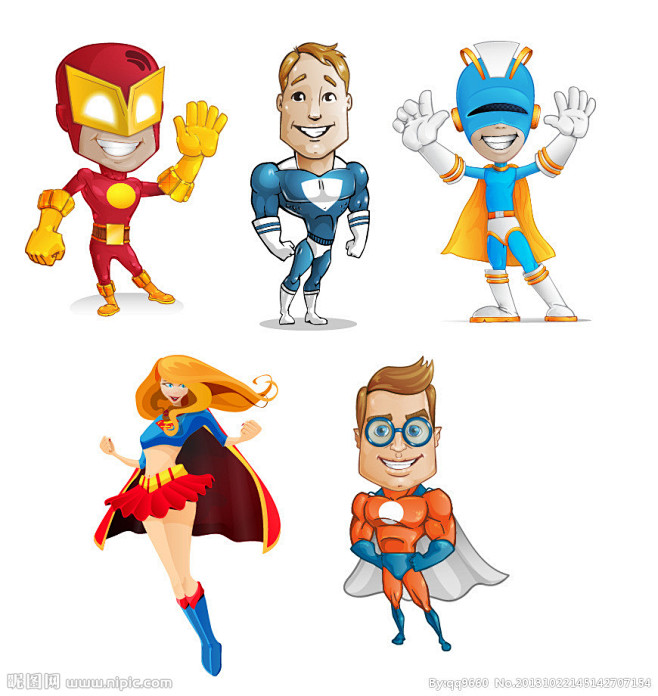超级英雄卡通人物