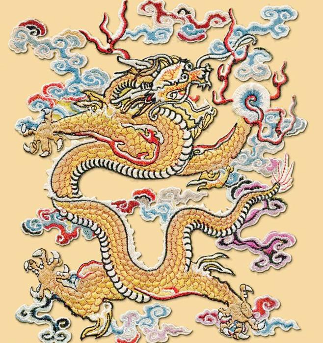 中国刺绣龙