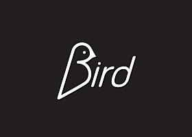 bird英文字体logo设计