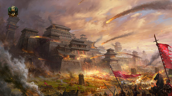 传奇游戏国战背景高清大图沙城90