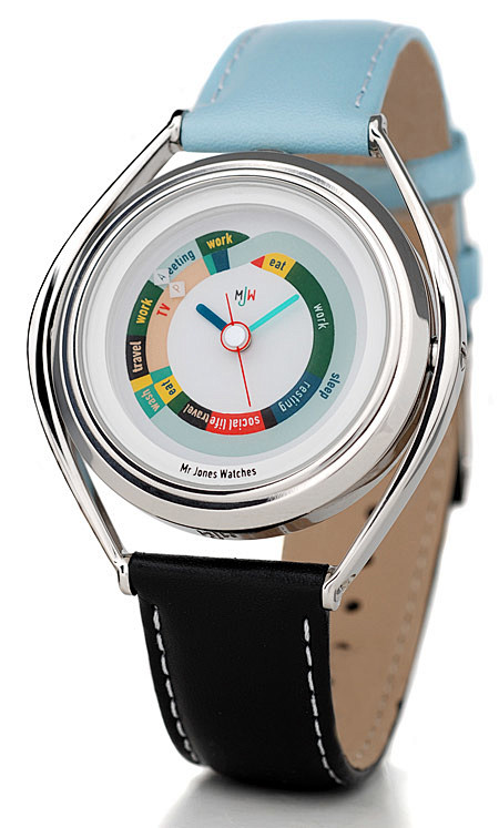 英国mrjones创意平常日双色表带手表腕表theaverageday