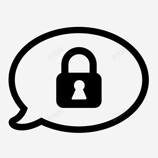 秘密访问聊天图标icon标识标志ui图标设计图片免费下载页面网页平面