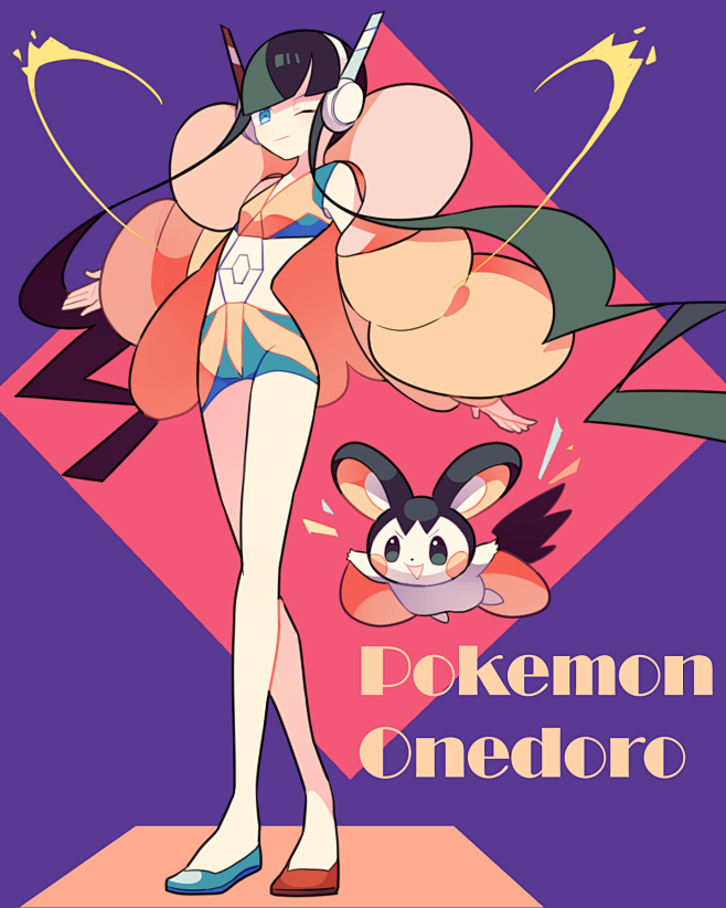 精灵宝可梦小菊儿导电飞鼠p站长月有明