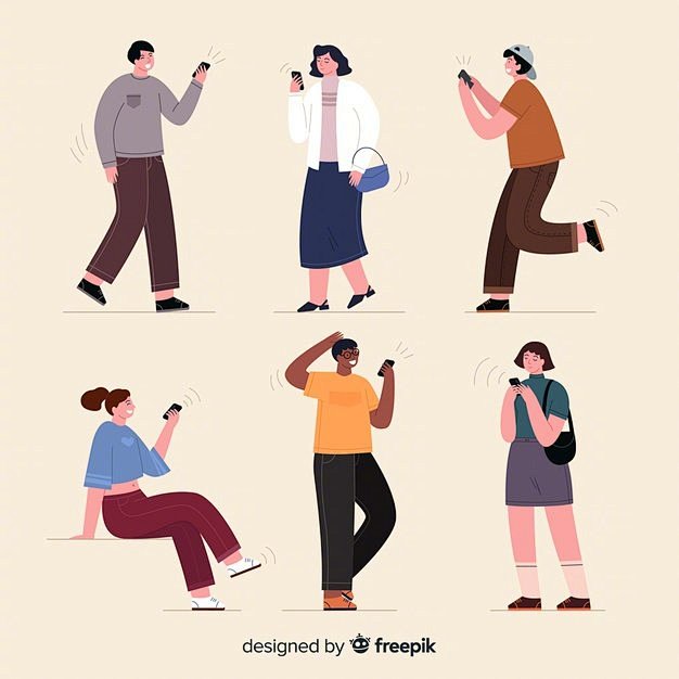 人物插画动作姿势