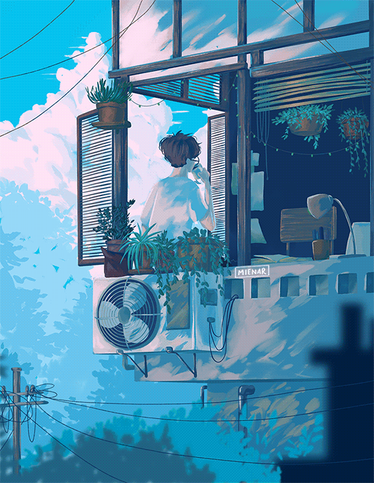 孤独是人生的常态插画师mienar67676767