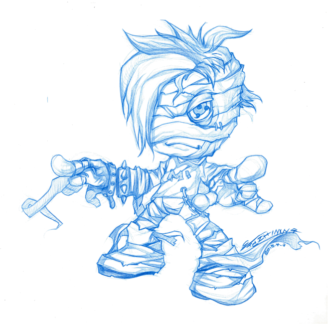 14:47:14阿木木苑老师 英雄联盟手稿插画师兔九哥该采集也在以下画板