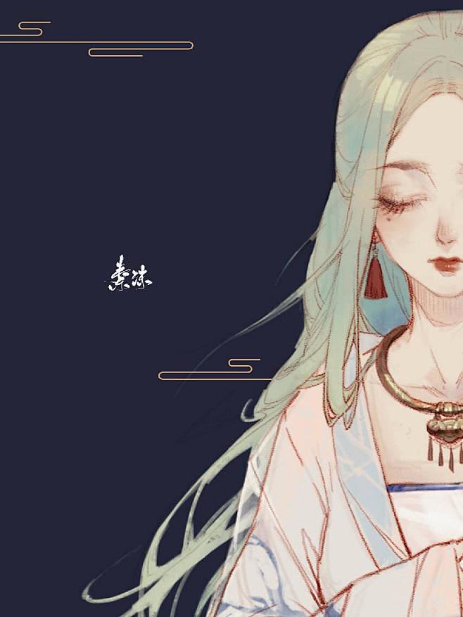 sundqsun从秒秒03转采于2020-04-05 10:04:09素锦古风线稿sundqsun