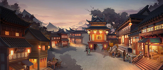场景原画古风