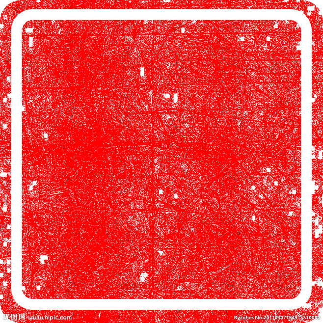 圆角仿古印章划痕